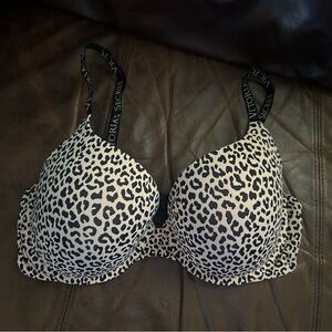 EUC Victoria's Secret Perfect Shape Leopard Print Bra